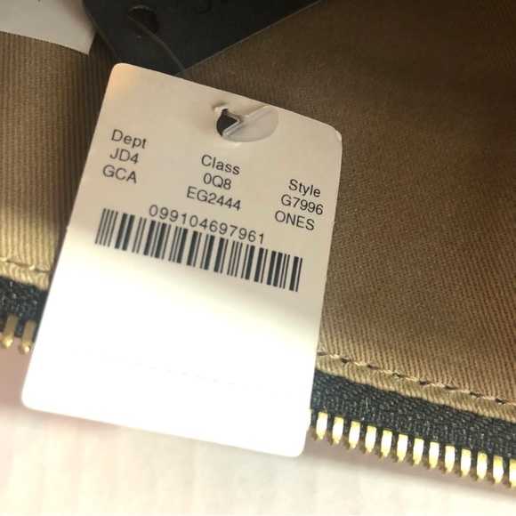 J CREW Leopard Print Animal Hair & Black Leather Tassel Zippered Clutch Purse - Picture 7 of 8